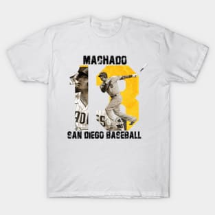 San Diego Padres-Machado White T-Shirt